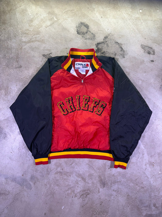 (M) Chalkline x NFL Kansas City Chiefs 1/4 zip windbreaker
