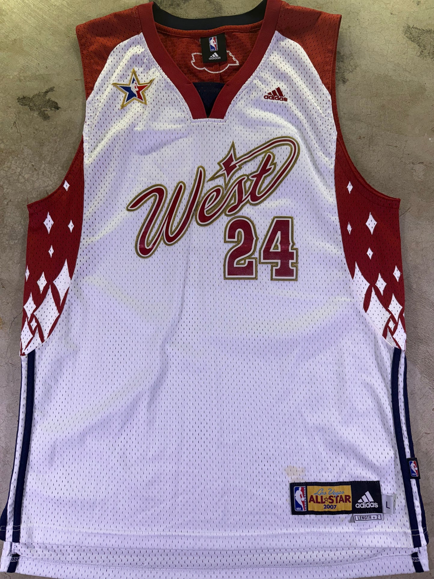 (L)Adidas x NBA 2007 All Star ‘West’ Lakers Jersey Bryant #24