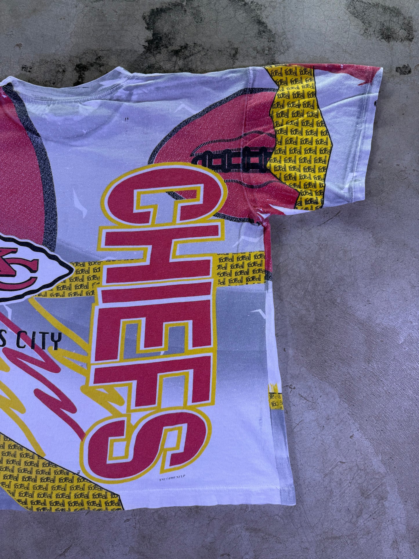 (L) 1995 NFL x All Out Sports Warfields Apparel AOP T-shirt