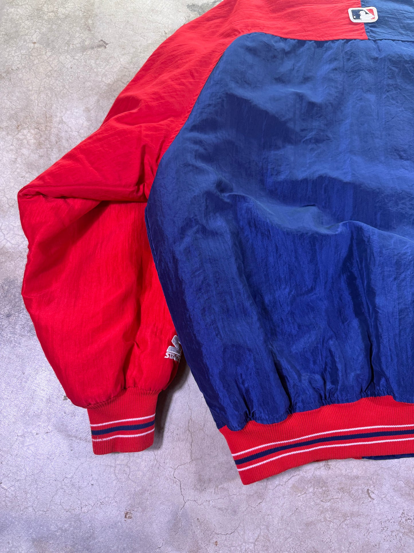 (XL) Starter x MLB Cleveland Indians Baseball Button Up Jacket