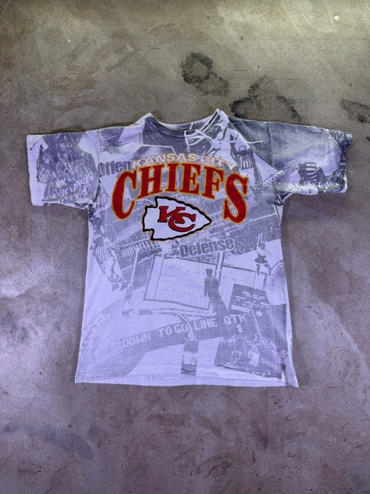 (L) 90s Jostens x NFL KC Chiefs AOP T-shirt