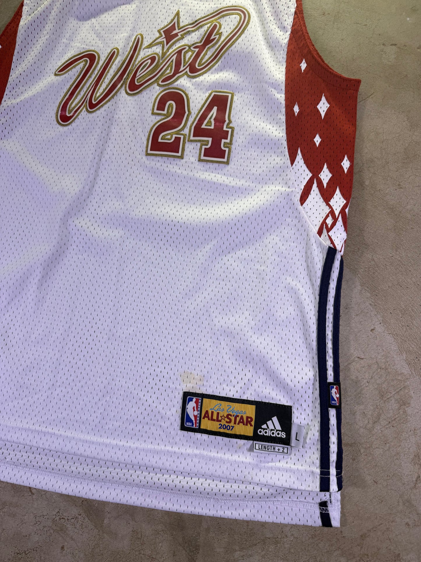 (L)Adidas x NBA 2007 All Star ‘West’ Lakers Jersey Bryant #24