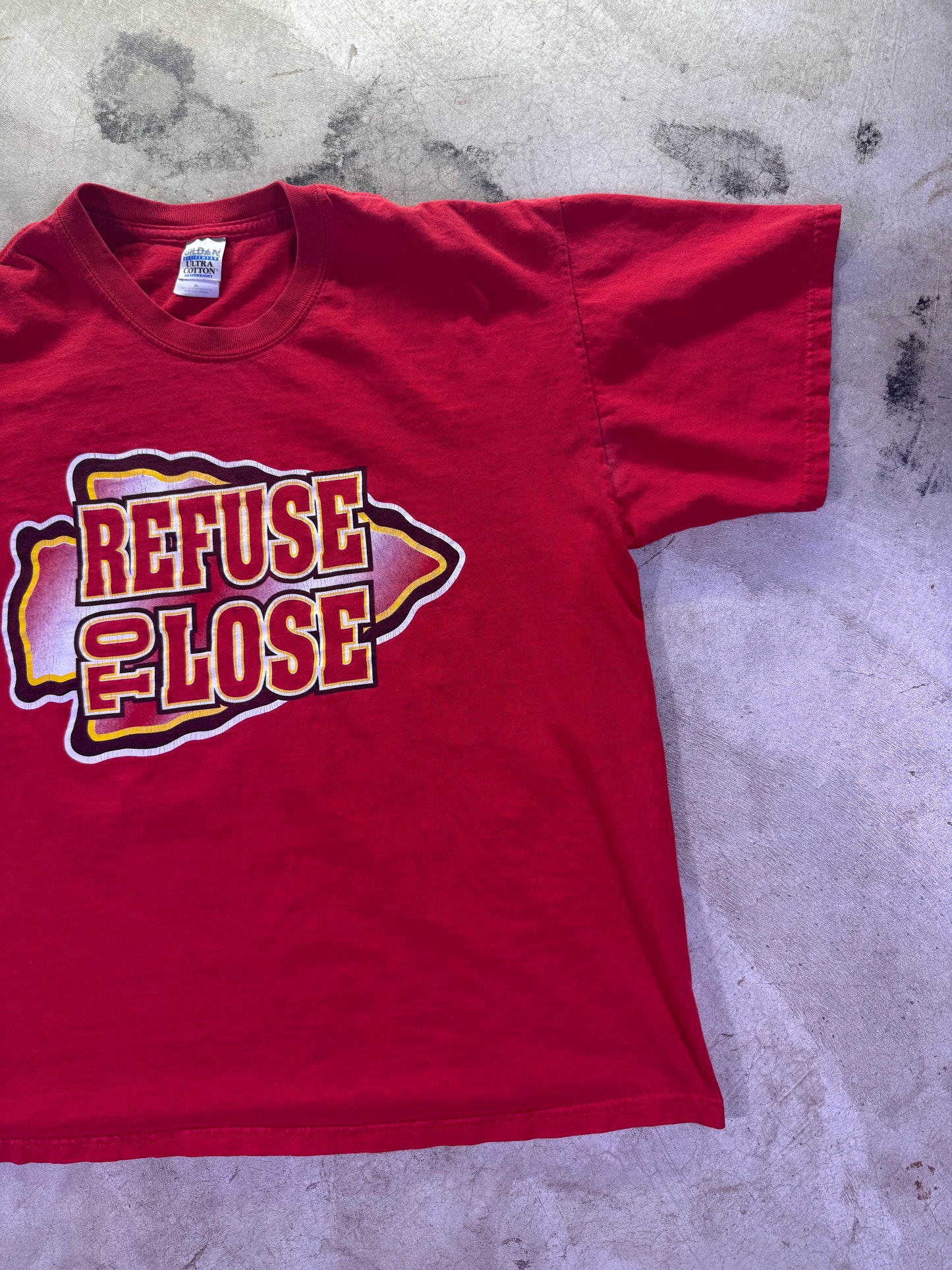 (XL)Y2K ‘Refuse To Lose’ Kansas City Chiefs T Shirt