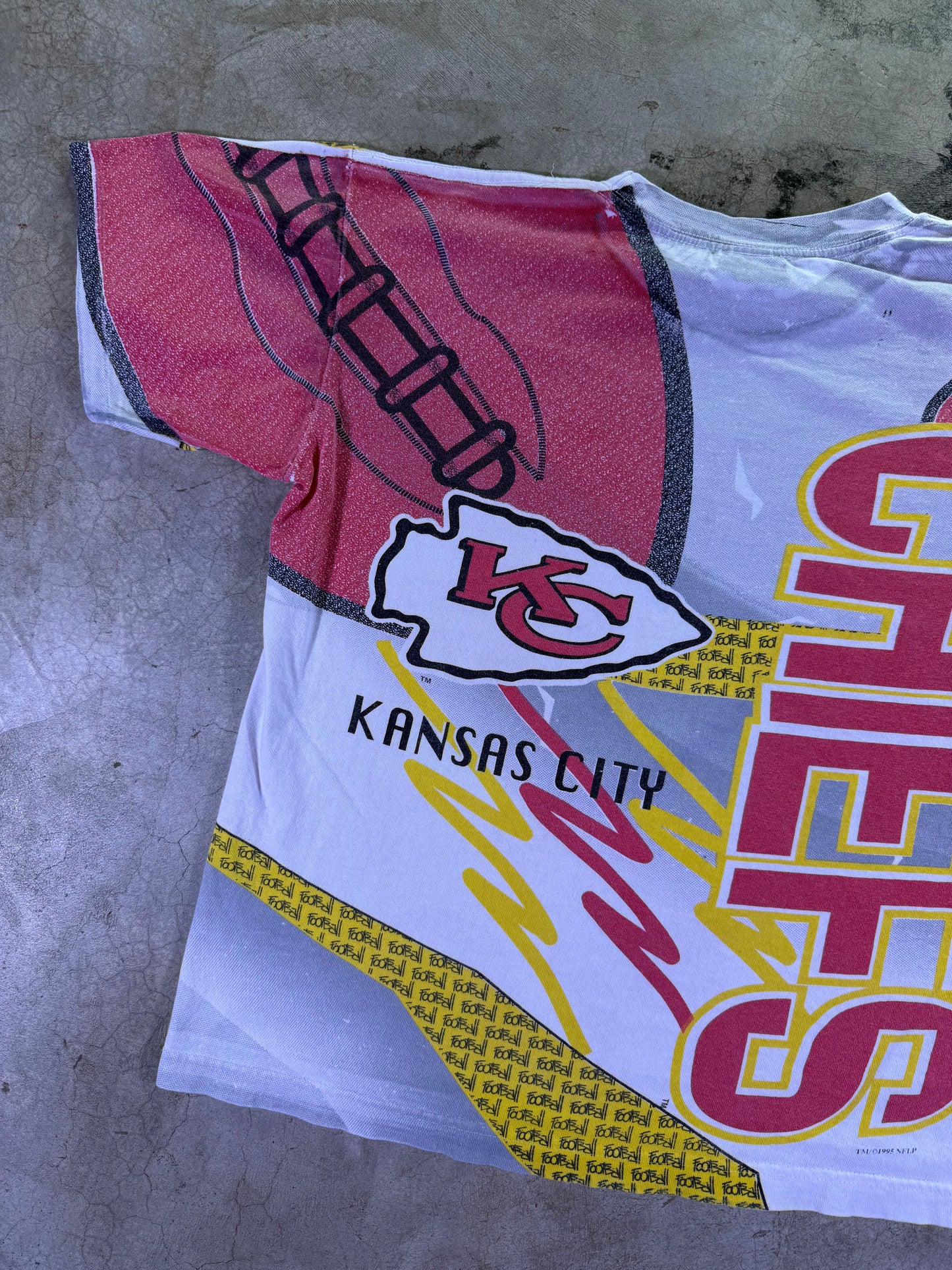 (L) 1995 NFL x All Out Sports Warfields Apparel AOP T-shirt