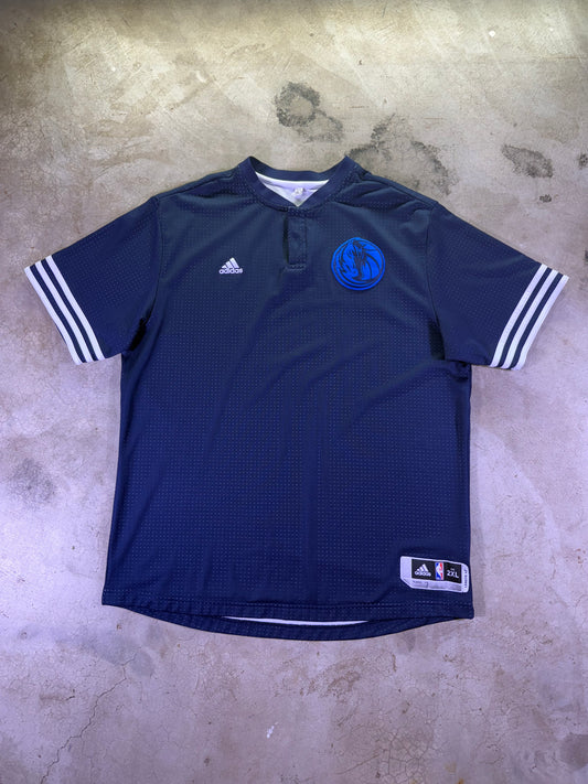 (2XL) Adidas x NBA Dallas Mavericks Short Sleeve Warmup Jersey ‘Dwight Powell’ #7 Game Issued 2015