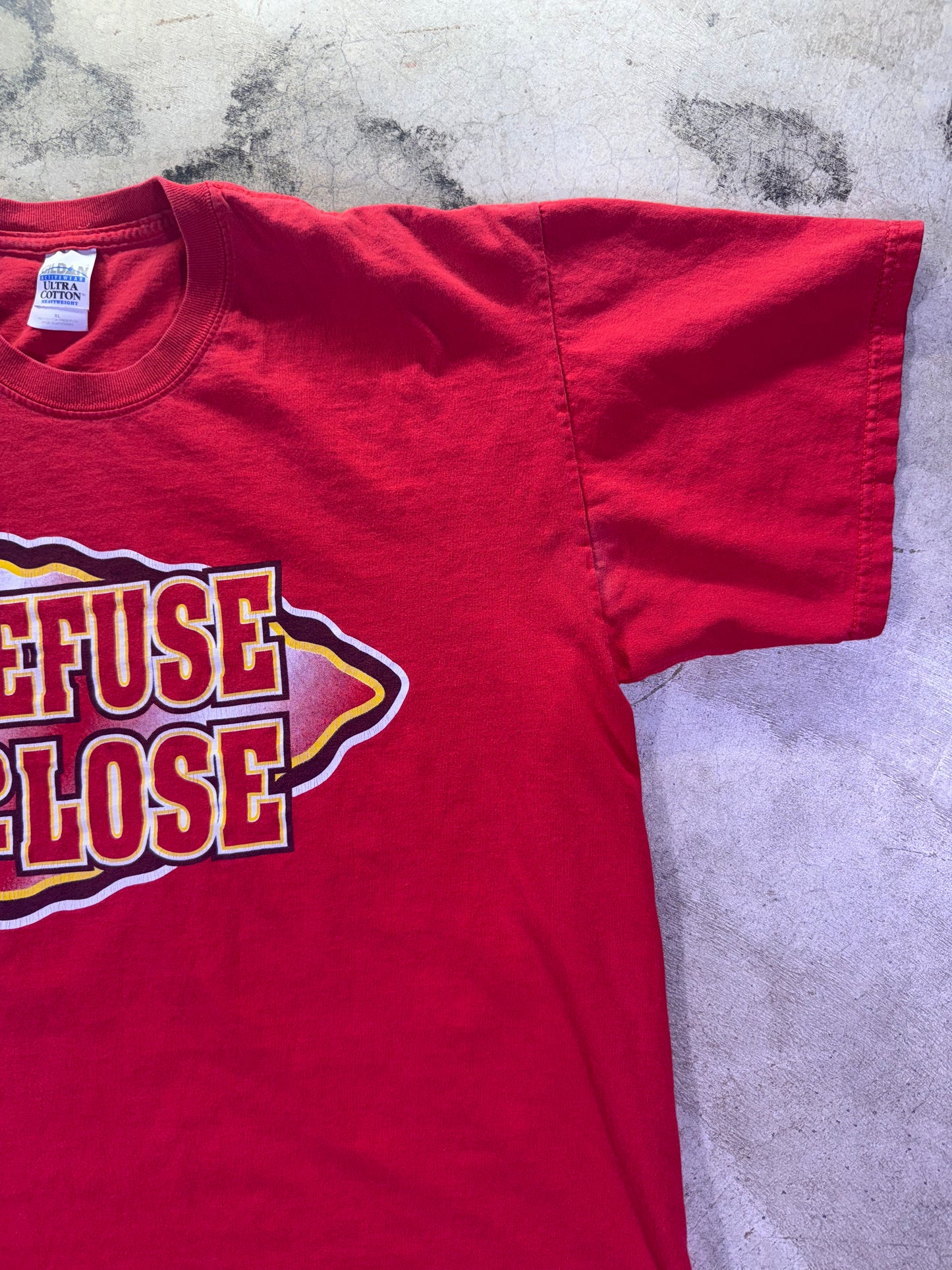 (XL)Y2K ‘Refuse To Lose’ Kansas City Chiefs T Shirt