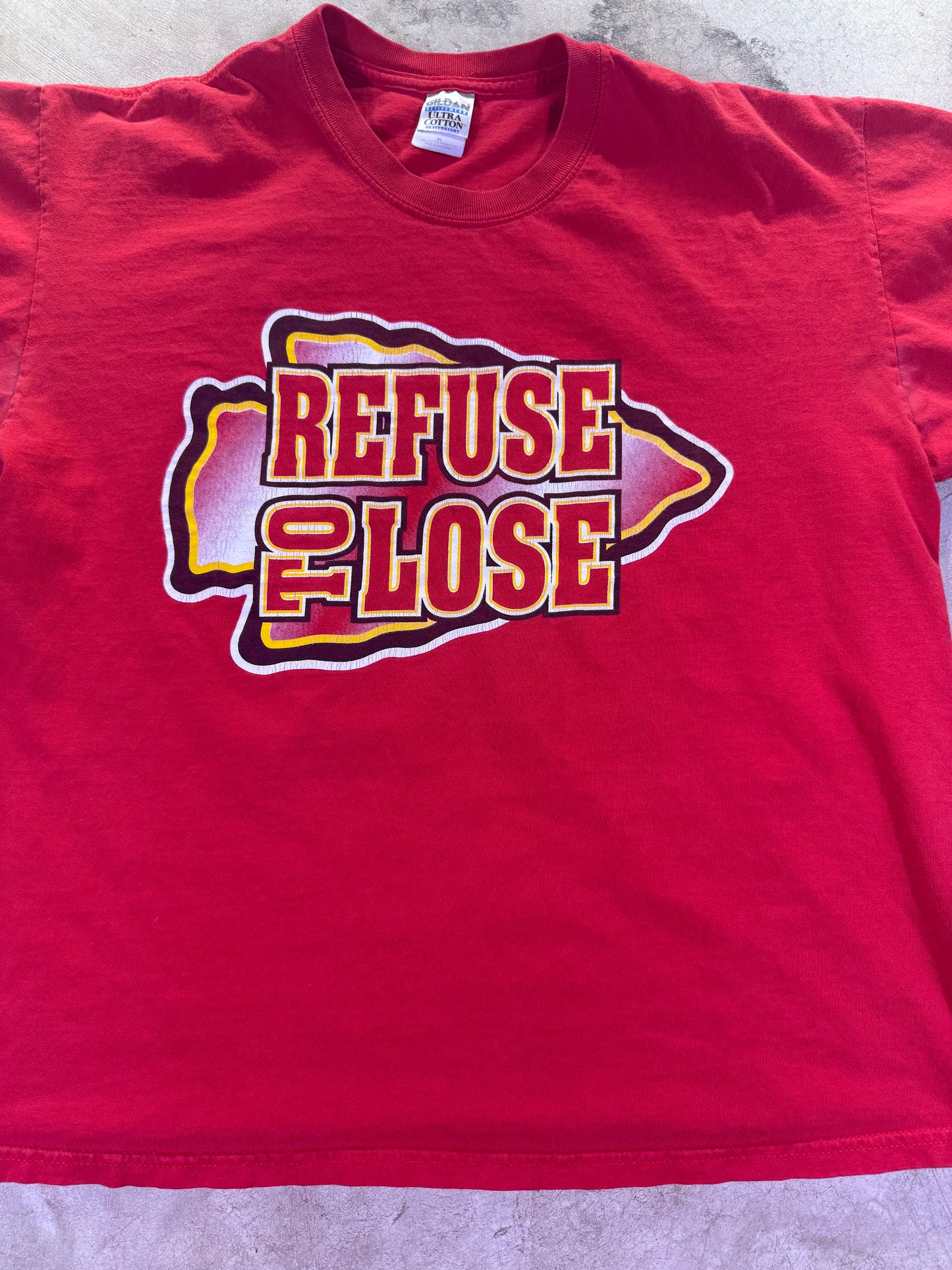 (XL)Y2K ‘Refuse To Lose’ Kansas City Chiefs T Shirt