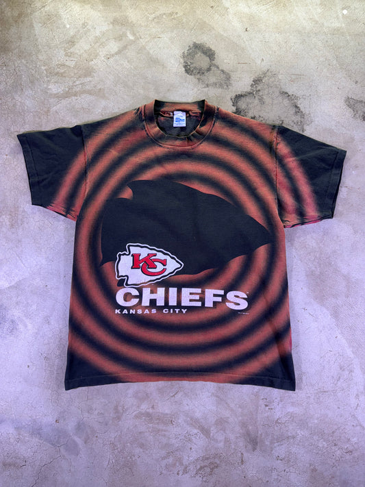 (L)1993 NFL x Salem Sportswear KC Chiefs Shadow AOP T-Shirt