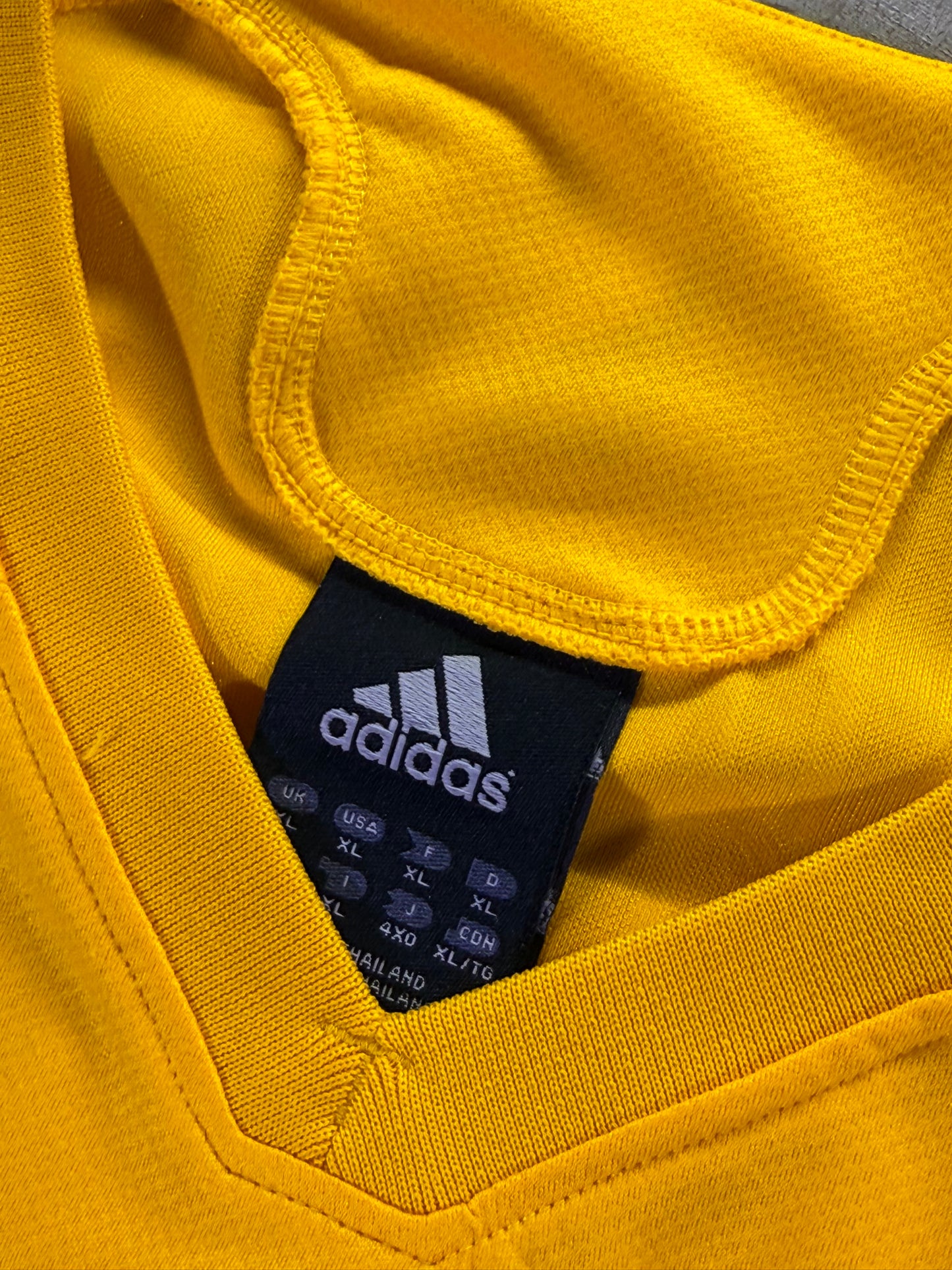 (XL) Adidas x NBA Los Angeles Lakers Euro League Long Sleeve Shirt Warmup Jersey