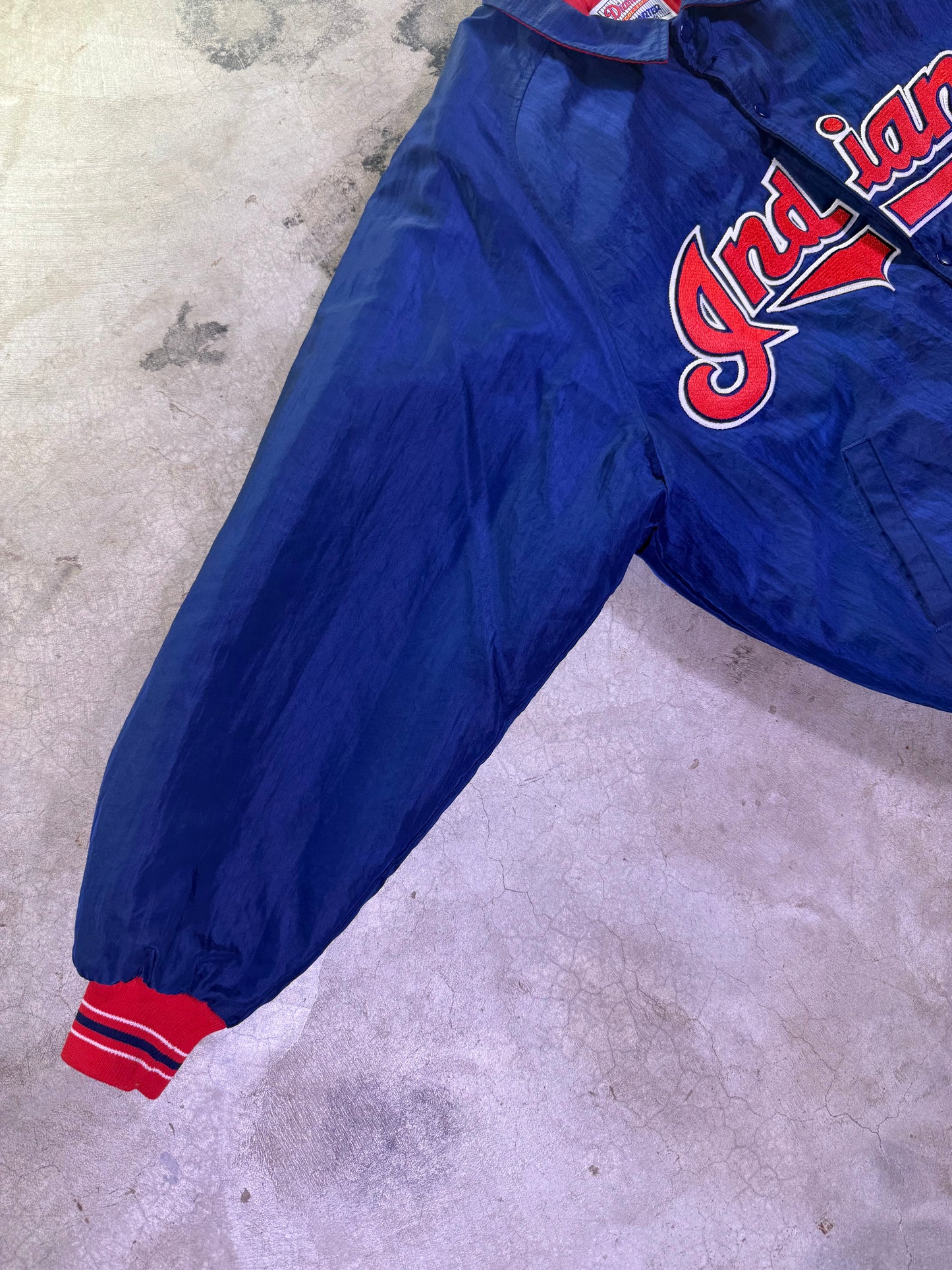 (XL) Starter x MLB Cleveland Indians Baseball Button Up Jacket