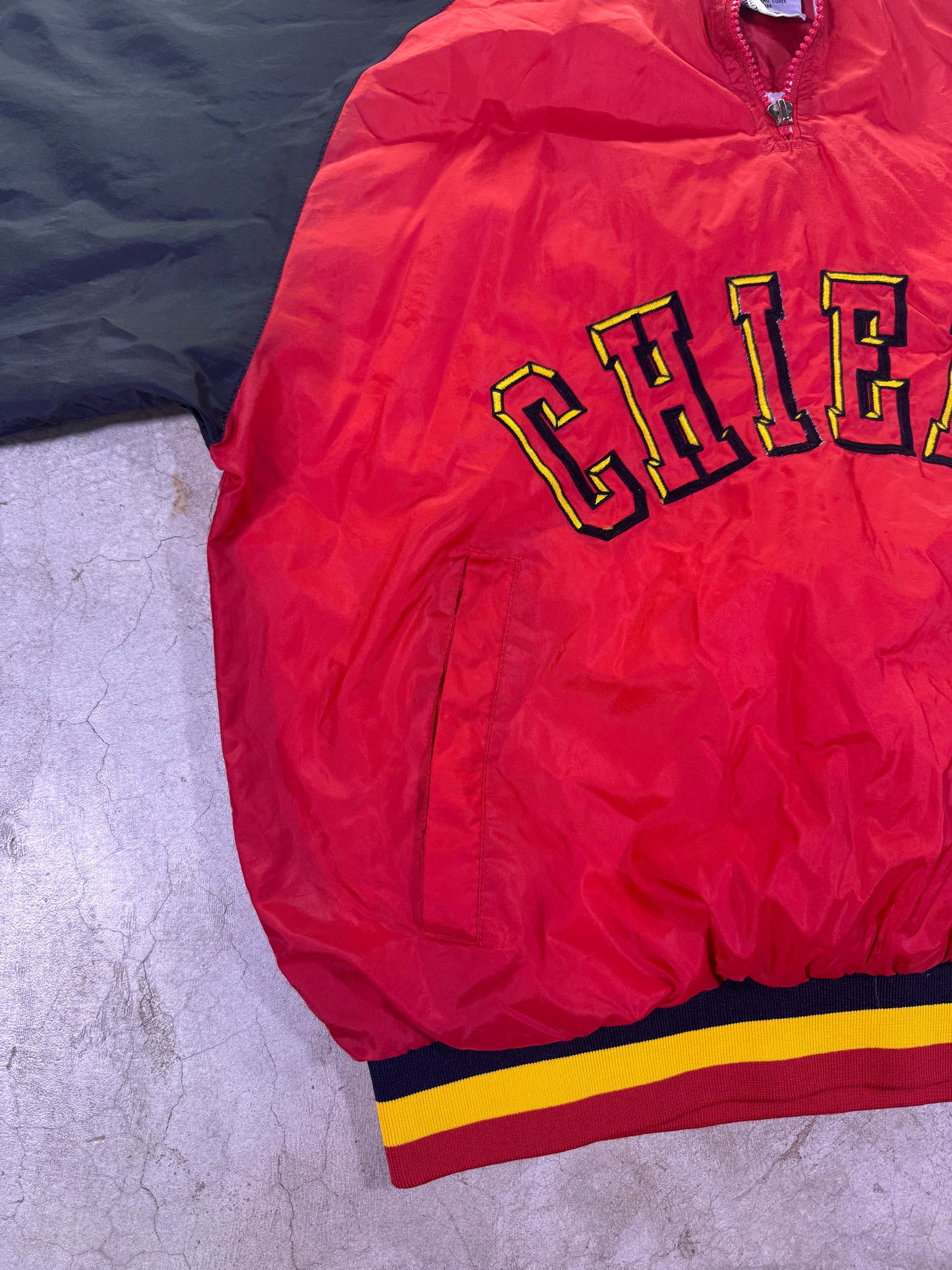 (M) Chalkline x NFL Kansas City Chiefs 1/4 zip windbreaker