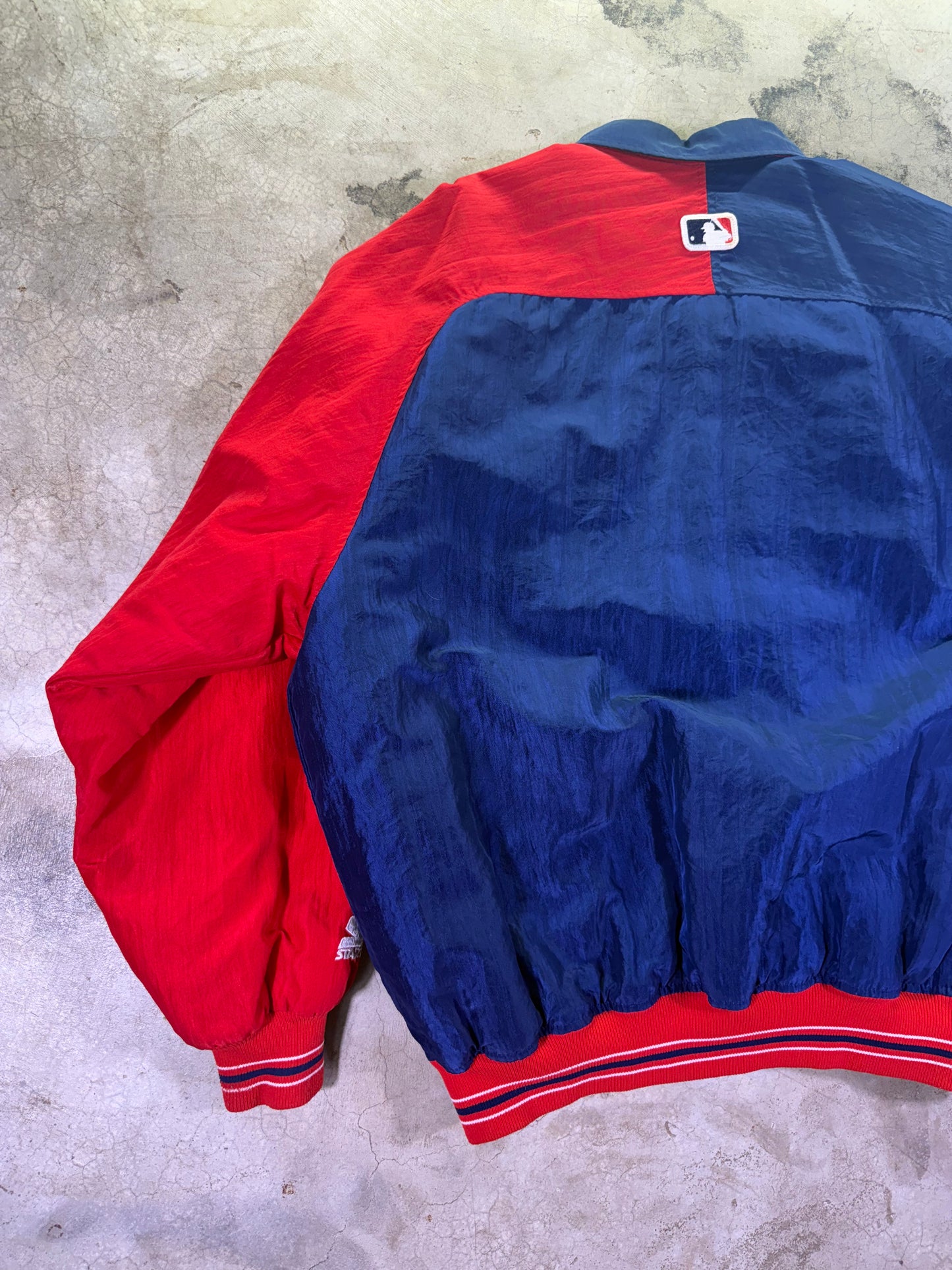 (XL) Starter x MLB Cleveland Indians Baseball Button Up Jacket