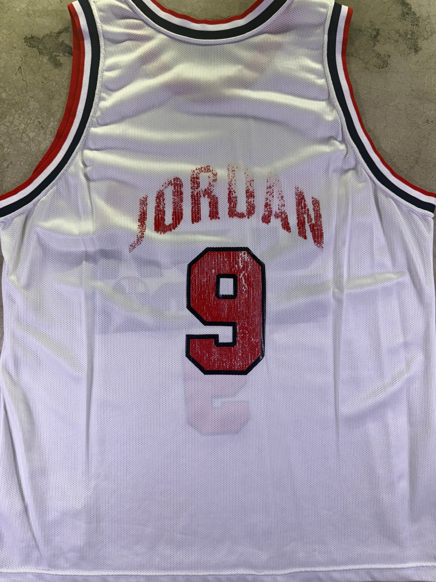 (XL)48 Champion Dream Team USA Olympics Basketball Jersey Jordan #9