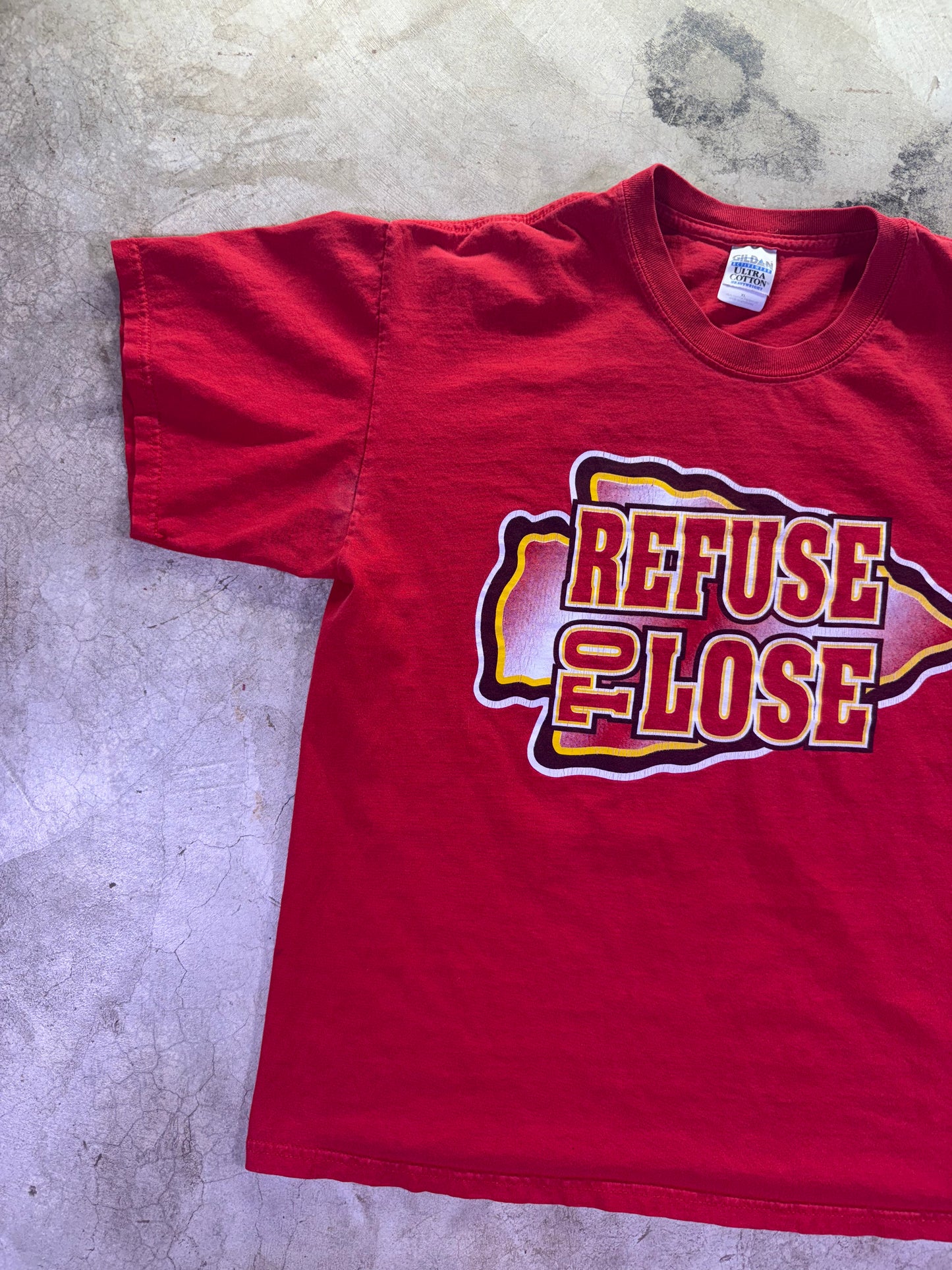 (XL)Y2K ‘Refuse To Lose’ Kansas City Chiefs T Shirt