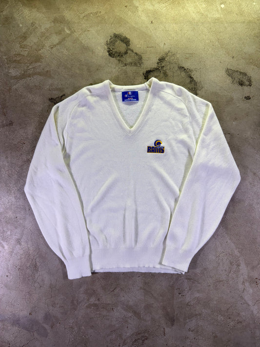 (L) Vintage Champion x NFL Rams Knitted Sweater