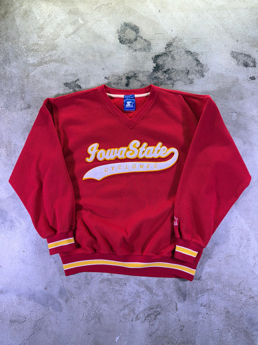 (L)Vintage Starter x Iowa State Cyclones Crewneck Sweatshirt