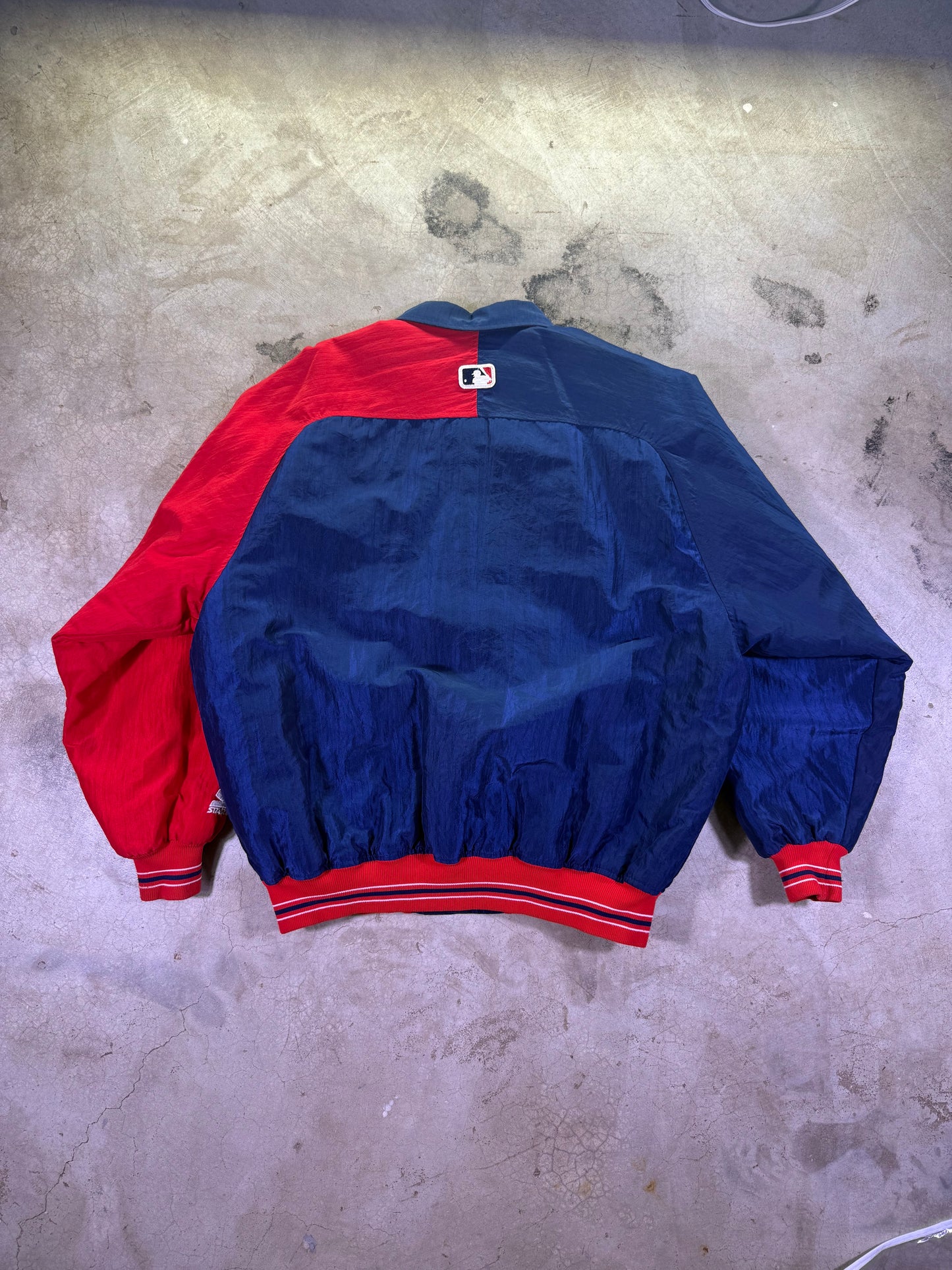 (XL) Starter x MLB Cleveland Indians Baseball Button Up Jacket