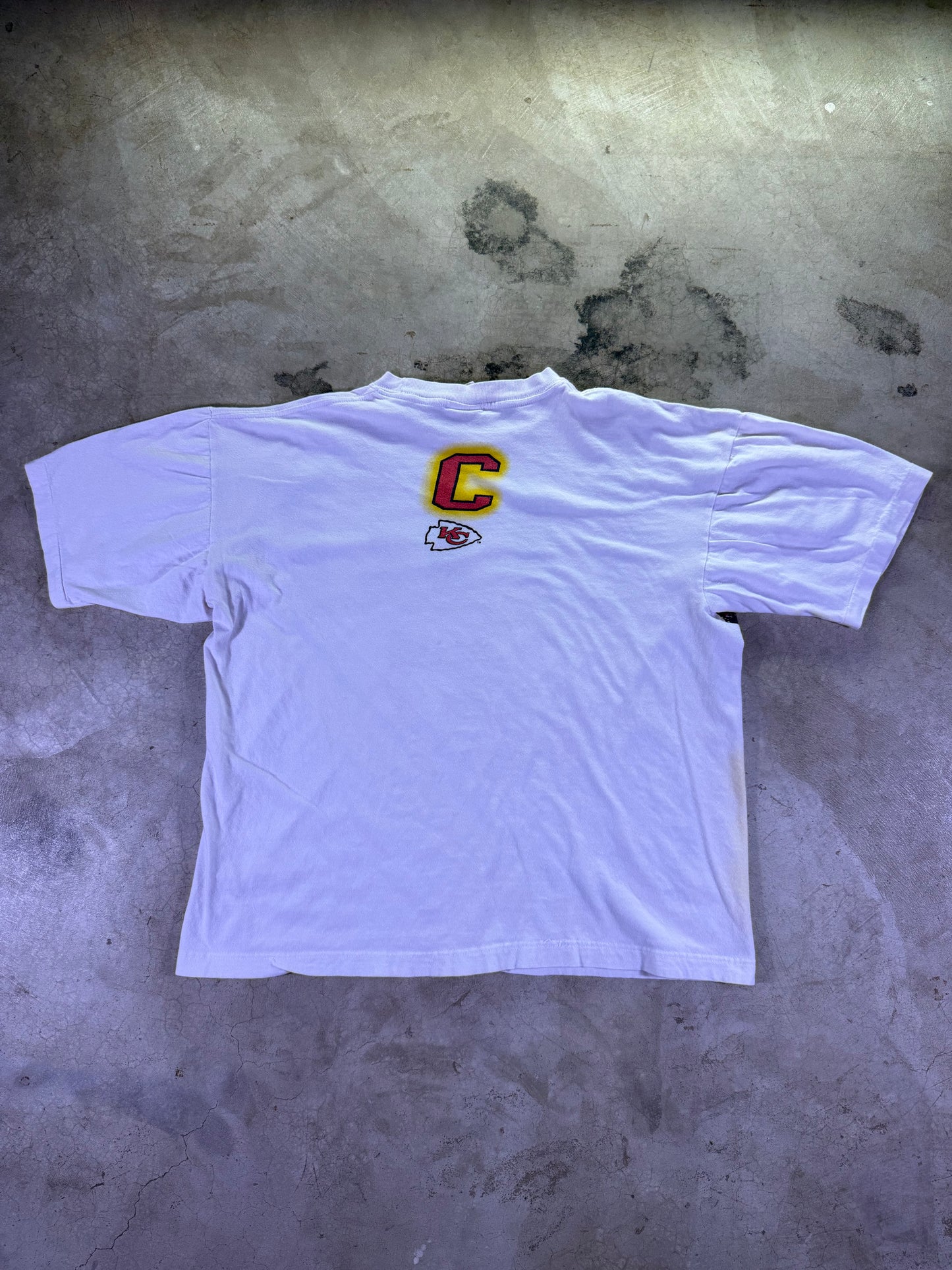 (L)1994 Magic Johnson T’s x NFL KC Chiefs Spell Out AOP T-shirt