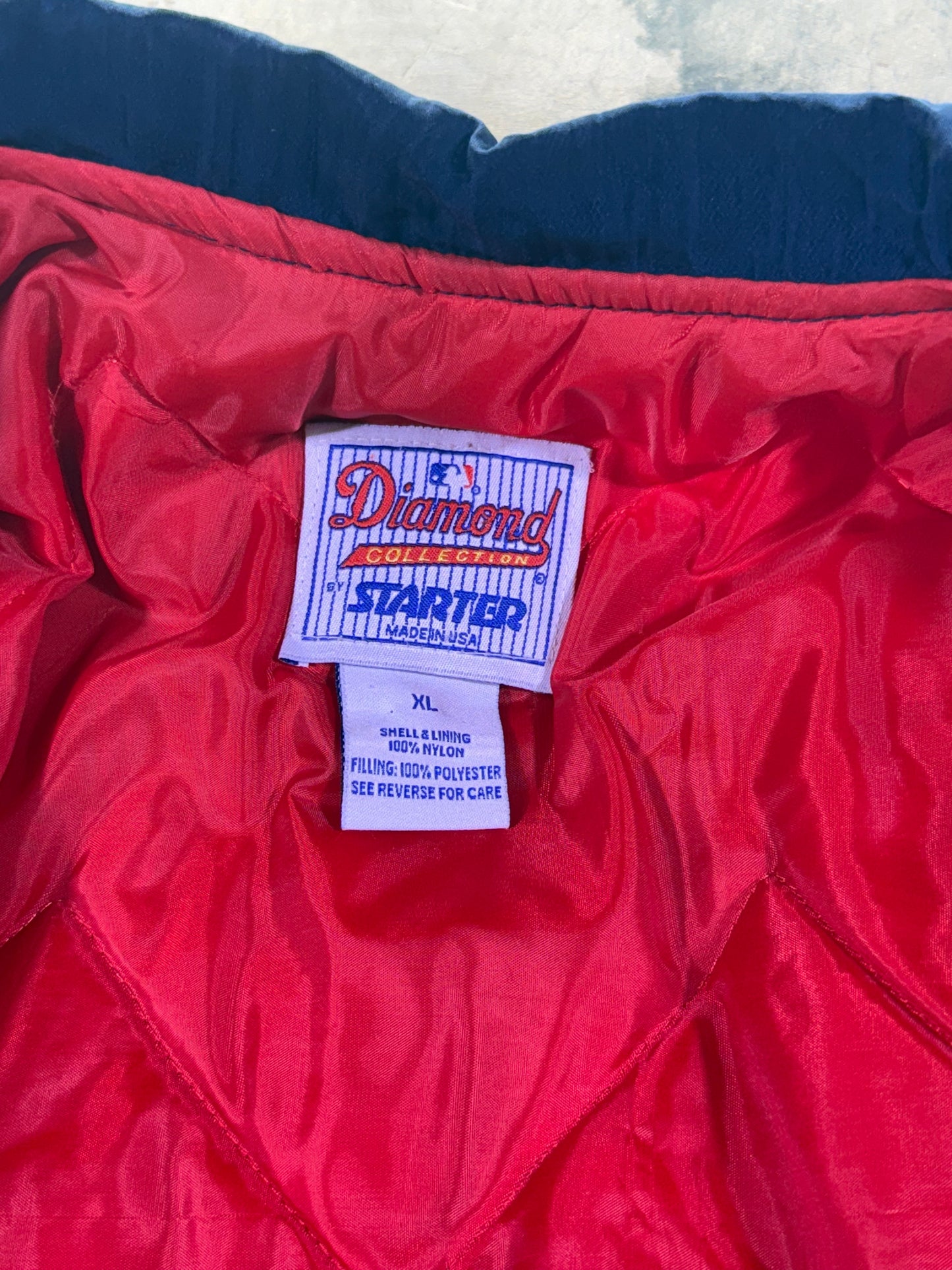 (XL) Starter x MLB Cleveland Indians Baseball Button Up Jacket