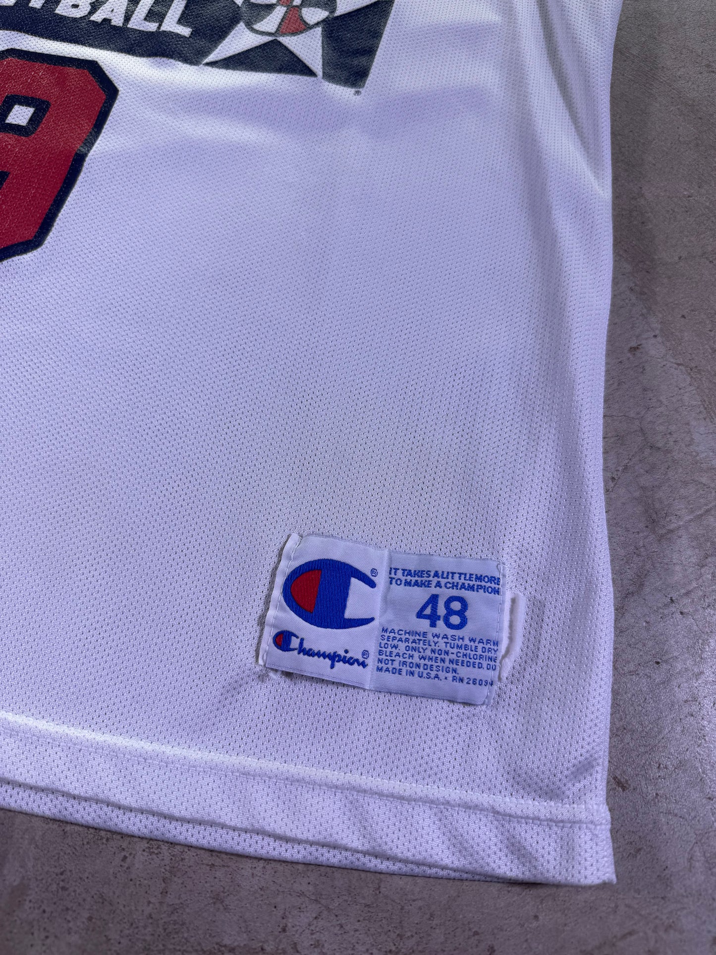 (XL)48 Champion Dream Team USA Olympics Basketball Jersey Jordan #9