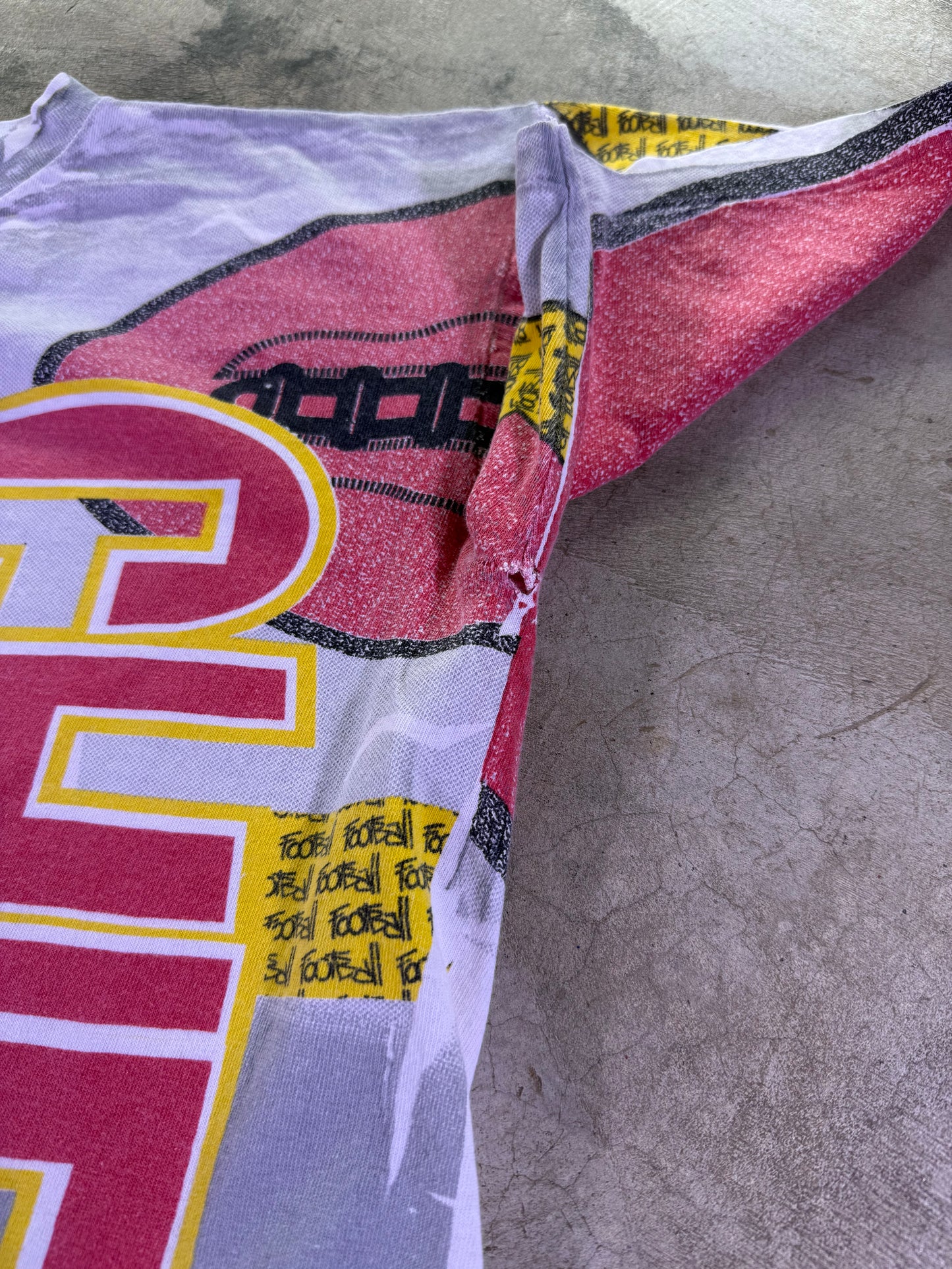 (L) 1995 NFL x All Out Sports Warfields Apparel AOP T-shirt