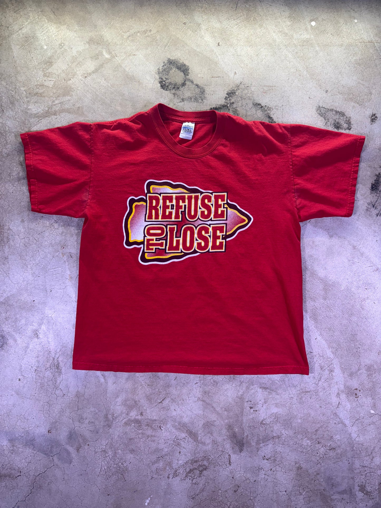 (XL)Y2K ‘Refuse To Lose’ Kansas City Chiefs T Shirt