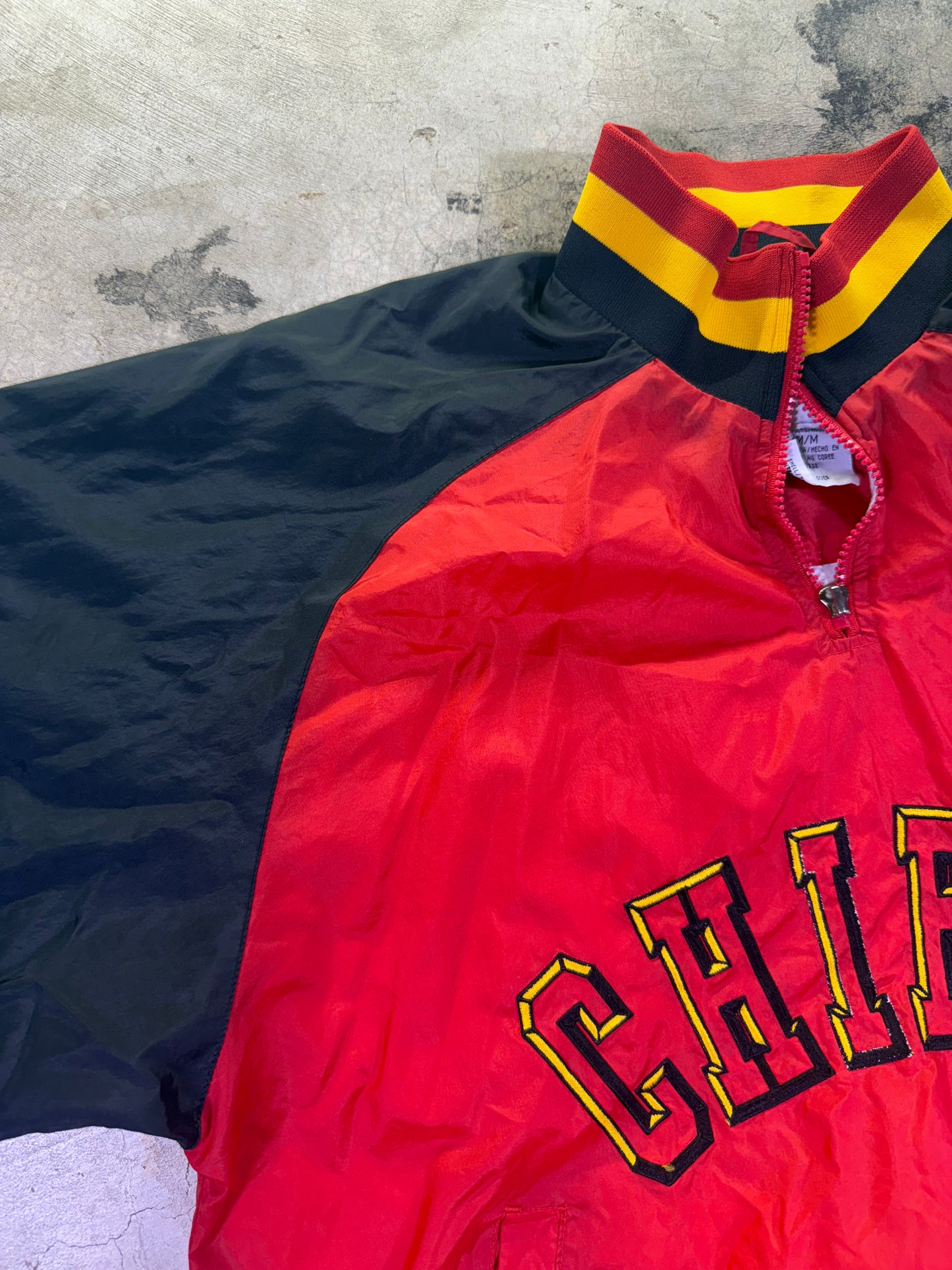 (M) Chalkline x NFL Kansas City Chiefs 1/4 zip windbreaker